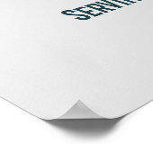 レトロパーム春ティキラウンジプリントオンブラウン ポスター (角)