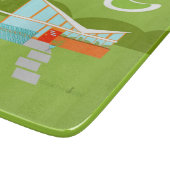 レトロパーム春ハウスガラス切削板 カッティングボード (角)