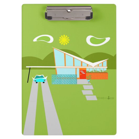 レトロパーム春ハウスクリップボード クリップボード (正面)