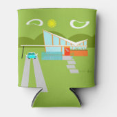 レトロパーム春ハウスクーラーボックス 缶クーラー (正面)