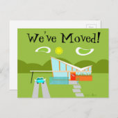 レトロパーム春ハウス住所カードの変更 案内ポストカード (正面/裏面)