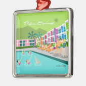 レトロパーム春ホテルオーナメント メタルオーナメント (左)