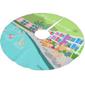 レトロパーム春ホテルツリースカート ブラッシュドポリエステルツリースカート (アングル)