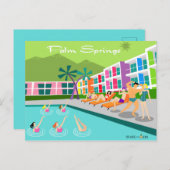レトロパーム春ホテルハガキ ポストカード (正面/裏面)