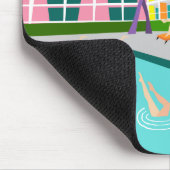 レトロパーム春ホテルマウスパッド マウスパッド (コーナー)