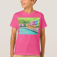レトロパーム春ホテルTシャツ