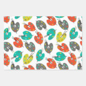 レトロパ絵を描レット ラッピングペーパーシート (正面)