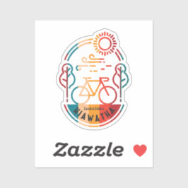 レトロヒアワタバイクトレイル。 シール