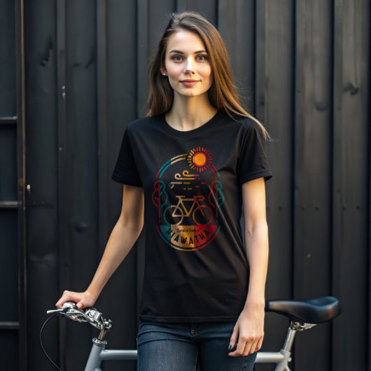 レトロヒアワタバイクトレイル Tシャツ