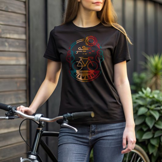 レトロヒアワタバイクトレイル Tシャツ