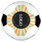 レトロヒッパイサンシャインサンビジネスロゴGroovy サッカーボール (回転)