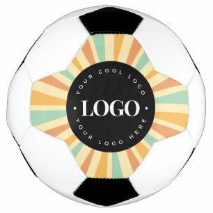 レトロヒッパイサンシャインサンビジネスロゴGroovy サッカーボール