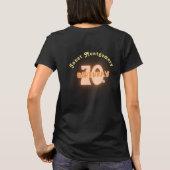 レトロヒッパイバタフライ70thフォト誕生日 tシャツ (裏面)
