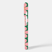 レトロヒッパイピースフラワーグリーンパーソナライズされた名 Case-Mate iPhoneケース (裏面 / 左)