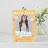 レトロヒッピーの卒業写真発表 招待状 (スタンド正面)