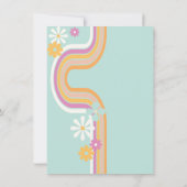 レトロヒッピーの卒業写真発表 招待状 (裏面)