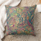 レトロヒッピーカラフル:モサイア装飾用クッション クッション (ブランケット)