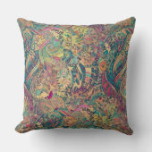 レトロヒッピーカラフル:モサイア装飾用クッション クッション (正面)