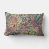 レトロヒッピーカラフル:腰枕 ランバークッション (正面)