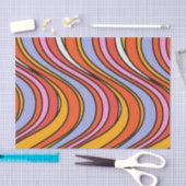 レトロヒッピーサイケデリックスワーズティッシュペーパー70年代 薄葉紙 (クラフト)