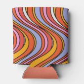 レトロヒッピーサイケデリックスワーズブライダルシャワー 缶クーラー (裏面)