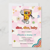 レトロヒッピーパイザバースデーパーティー 招待状 (正面)