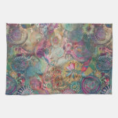 レトロヒッピーファンタジーキッチンタオル キッチンタオル (横)