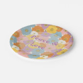 レトロヒッピーフローラ ペーパープレート (アングル)