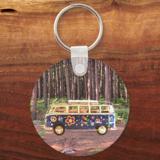 レトロヒッピーヴィンテージウェストファリア キーホルダー (正面)