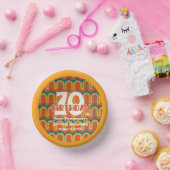 レトロヒッピー抽象芸術1960年代70誕生日 ペーパーボウル (パーティー)