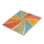 レトロヒッピー混絵を描合スタイル旋回パターン タイル (側面)