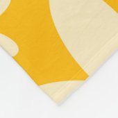 レトロヒッピー花 フリースブランケット (角)