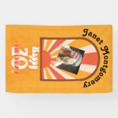 レトロヒッピー60カスタムの写真70誕生日 横断幕 (横)