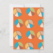 レトロヒッピー70の60のGroovy誕生日パーティーの招待 招待状 (裏面)