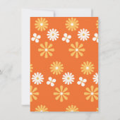 レトロヒッピー70の60のGroovy誕生日パーティー 招待状 (裏面)