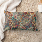 レトロヒッピー：ゴールデンガーデンアクセント枕 ランバークッション (ブランケット)