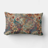 レトロヒッピー：ゴールデンガーデンアクセント枕 ランバークッション (正面)