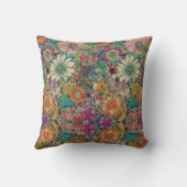 レトロヒッピー:デイジー枕 クッション (裏面)