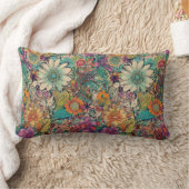 レトロヒッピー:デイジー腰枕 ランバークッション (ブランケット)