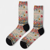 レトロヒッピー：パッチワークガーデンソックス ソックス (左)