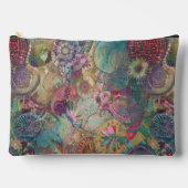 レトロヒッピー:ファンタジージッパー付きパウチ アクセサリーポーチ (正面)