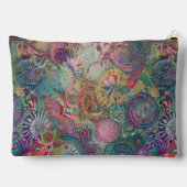 レトロヒッピー:ファンタジージッパー付きパウチ アクセサリーポーチ (裏面)