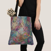 レトロヒッピー：ファンタジートート トートバッグ (クローズアップ)