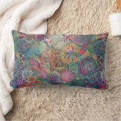 レトロヒッピー:ファンタジー枕 ランバークッション (ブランケット)