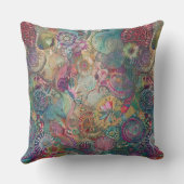 レトロヒッピー:ファンタジー角枕 クッション (裏面)