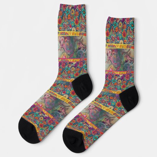 レトロヒッピー» Patchwork Dreams Socks ソックス (左)