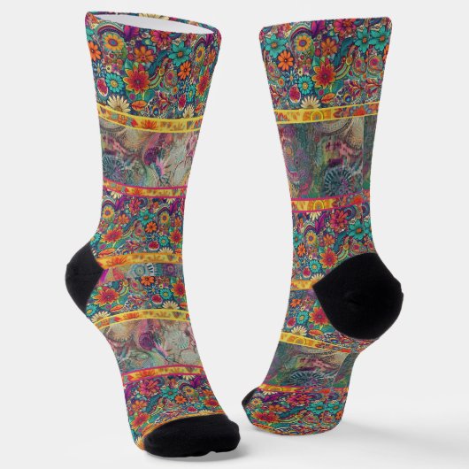レトロヒッピー» Patchwork Dreams Socks ソックス (傾斜あり)