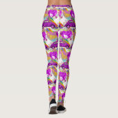 レトロヒッピーGroovyガールカーハート1960年代1970年代 レギンス (裏面)