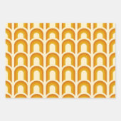 レトロヒッピーGroovy 70年代フローラ&レインボー60年代 ラッピングペーパーシート (正面2)