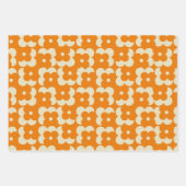 レトロヒッピーGroovy 70年代フローラ&レインボー60年代 ラッピングペーパーシート (正面)